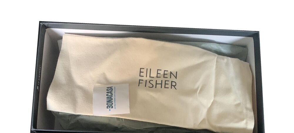 Eileen Fisher "Heaven" Knit Comfort Flats w/ Box and Storage Bag - Graphite | 6M - Picture 5 of 6